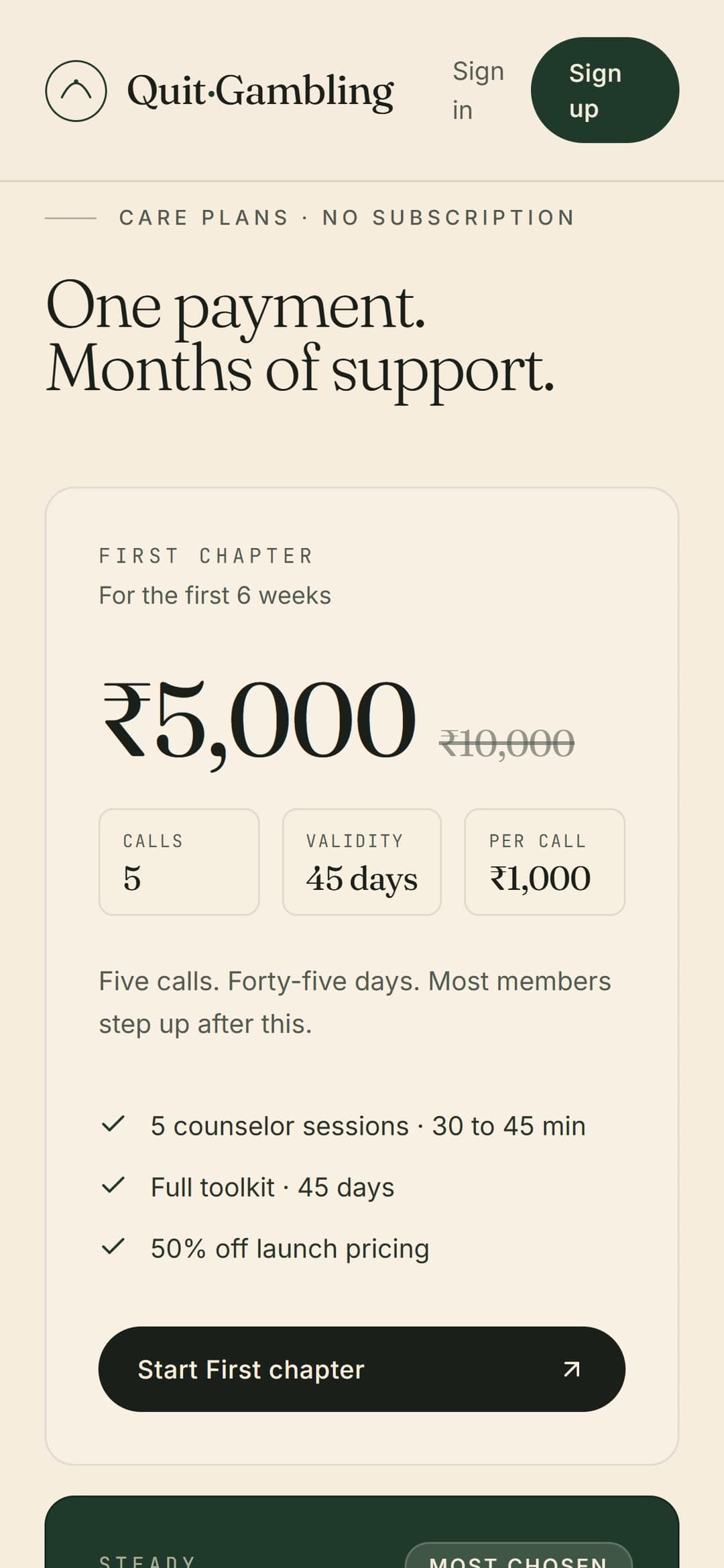 Mobile care plans